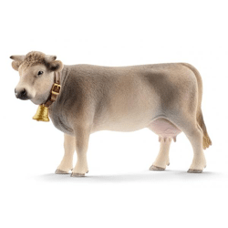 Schleich 13874 - Brown Swiss cow play figure