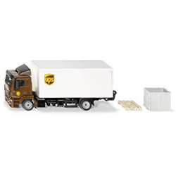 SIKU 1997 - MAN LKW mit Kofferaufbau und Ladebordwand - Modellauto