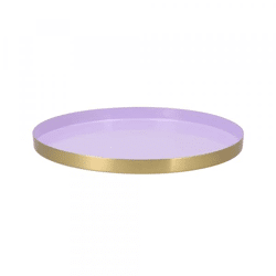 Tablett Marrakesch flieder gold 33 cm