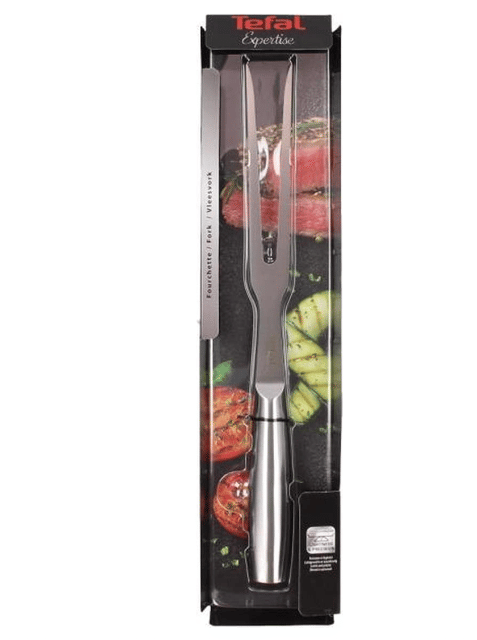 Tefal Fleischgabel 21 cm aus Edelstahl, präzise und robust für sicheres Servieren, Wenden und Tranchieren von Fleischgerichten