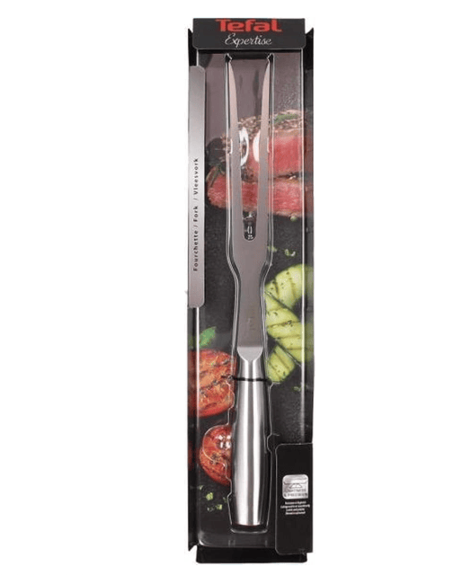 Tefal Fleischgabel 21 cm aus Edelstahl, präzise und robust für sicheres Servieren, Wenden und Tranchieren von Fleischgerichten