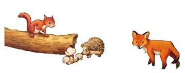Tierkinder des Waldes - Rahmenpuzzle - 15 Teile