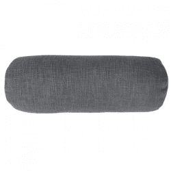 Tiseco Nackenkissen Baumwolle Slub grau 15 x 45 cm