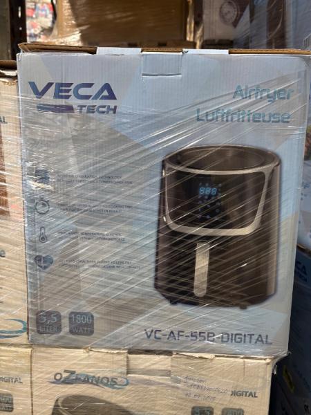 VECATECH Hei&szlig;luftfritteuse VC-AF-55B-DIGITAL &ndash; 5,5 Liter