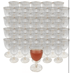 VELLUSTRA 50er Set Bruchfeste Kunststoff-Weingläser, BPA-frei