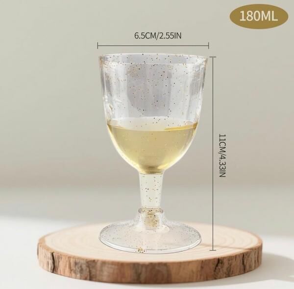 VELLUSTRA 50er Set Bruchfeste Kunststoff-Weingl&auml;ser, BPA-frei