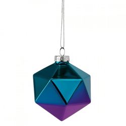 Wilko-Kugel Facettiertes Ombre-Glas 7 cm