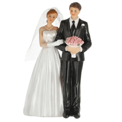 Figur Hochzeitspaar, groß, ca. 8x13cm