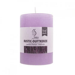 Gala Duftkerze rustikal lavendel flieder 7 x 10 cm
