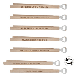 Grillzange mit Flaschenöffner, 6/s, 37cm