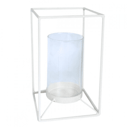 Hausvitamin Laterne weiß 25 cm