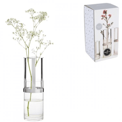 Sagaform Vase Halten Silber 15 cm