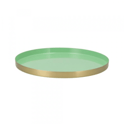 Tablett Marrakech mint gold 33 cm