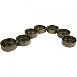 Teelichthalter Caterpillar Metall goldfarben 30 cm