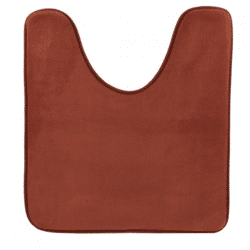 Toilettenvorleger terracotta Mikrofaser 45 x 50 cm