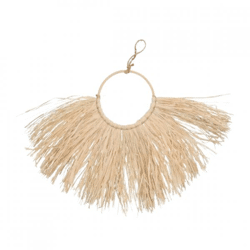 Wanddekoration Raffia Boho natur 60 cm