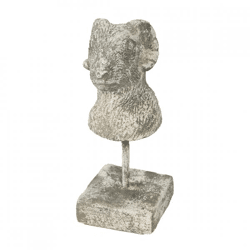 Countryfield Statue zu Fuß Widder Nelli grau 25 cm