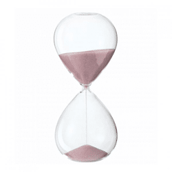 J-Line Sanduhr rosa Sand 19 cm