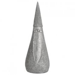J-Line Statue Weihnachtsmann silber 23 cm