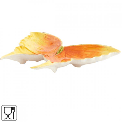Light & Living Schale Schmetterling gelb/orange 27,5 cm