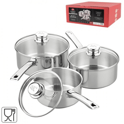 Tala Kochtopf aus Edelstahl 20 cm 3er-Set