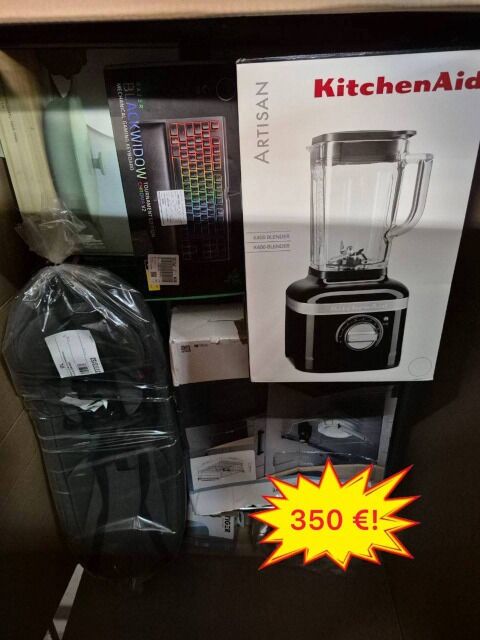 350 €/Palette Mix-Paletten Kategorie A/B/C, Retouren von deutschen Marktplätzen, Haushaltsgeräte, Möbel, Kinderartikel, 60-70 Stück