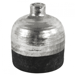 Countryfield Vase Terri L schwarz/silber 18 cm