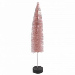 Countryfield Weihnachtsbaum auf Sockel Glitter altrosa 40 cm