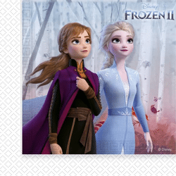 Disney Frozen 2 / Die Eiskönigin 2 - Servietten 33x33cm, 20Stk.