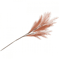 Künstlicher Zweig Federn Seide Cognac 100 cm