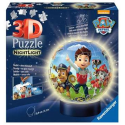 Paw Patrol - Paw Patrol Nachtlicht - 3D Puzzle-Ball - 72 Teile