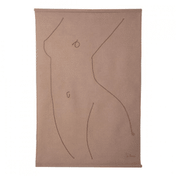 (R) HKLiving Wandteppich Silhouette Frau von Sella Molenaar 147 cm