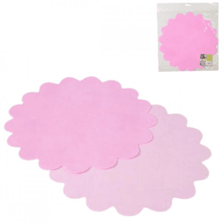 Tischset Papier rosa 35 cm 10 Stück