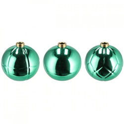 Vase Weihnachtskugel grün 19 cm 3 Stück sortiert