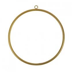 Deko-Anhänger Ring DIY goldfarben 30 cm