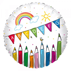 Foil balloon - Start of school - 43 cm
