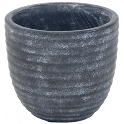 Blumentopf Turner Ei grau 18 cm