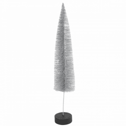 Countryfield Weihnachtsbaum auf Sockel Glitter silber 40 cm