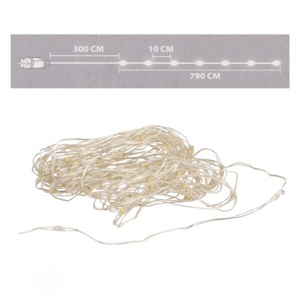 Lichterkette 80 LED EU-Stecker 7,9 m