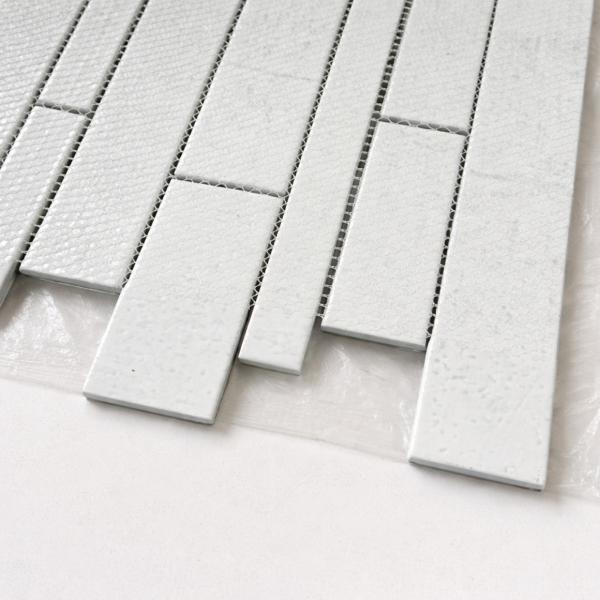 PTMD Exklusive Mosaikfliese Glas Silber 30 x 34,5 cm Satz von 11