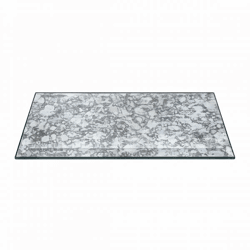 PTMD Exklusive Fliese facettiertes Glas antik silber 10 x 20 cm 60 Stück
