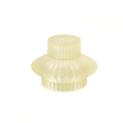 PTMD Kerzenleuchter Milandi duo matt beige 6 cm