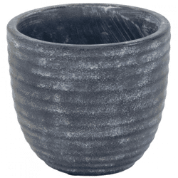 Blumentopf Turner Ei grau 18 cm