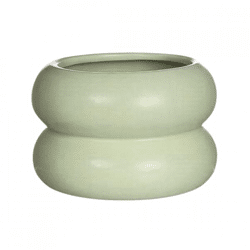 Pausbäckiger Blumentopf jadegrün 9 cm
