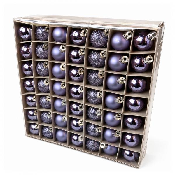Deco Heitmann baubles purple 98 pieces