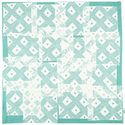 Fair Trade Kissenbezug Tribal blau 45 x 45 cm
