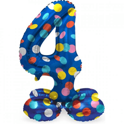 Folat foil balloon standing 4 Dots 41 cm