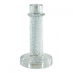 Housevitamin Kerzenhalter Twist schillerndes Glas 15 cm