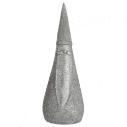 J-Line Statue Weihnachtsmann silber 23 cm