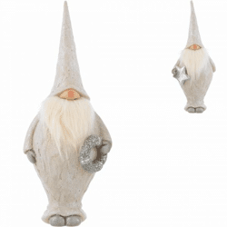 J-Line Statue Weihnachtsmann Zwerg 36,5 cm 2 sortiert